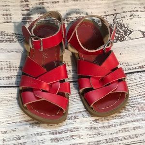 Salt Water Sandals Red Toddler Size 7